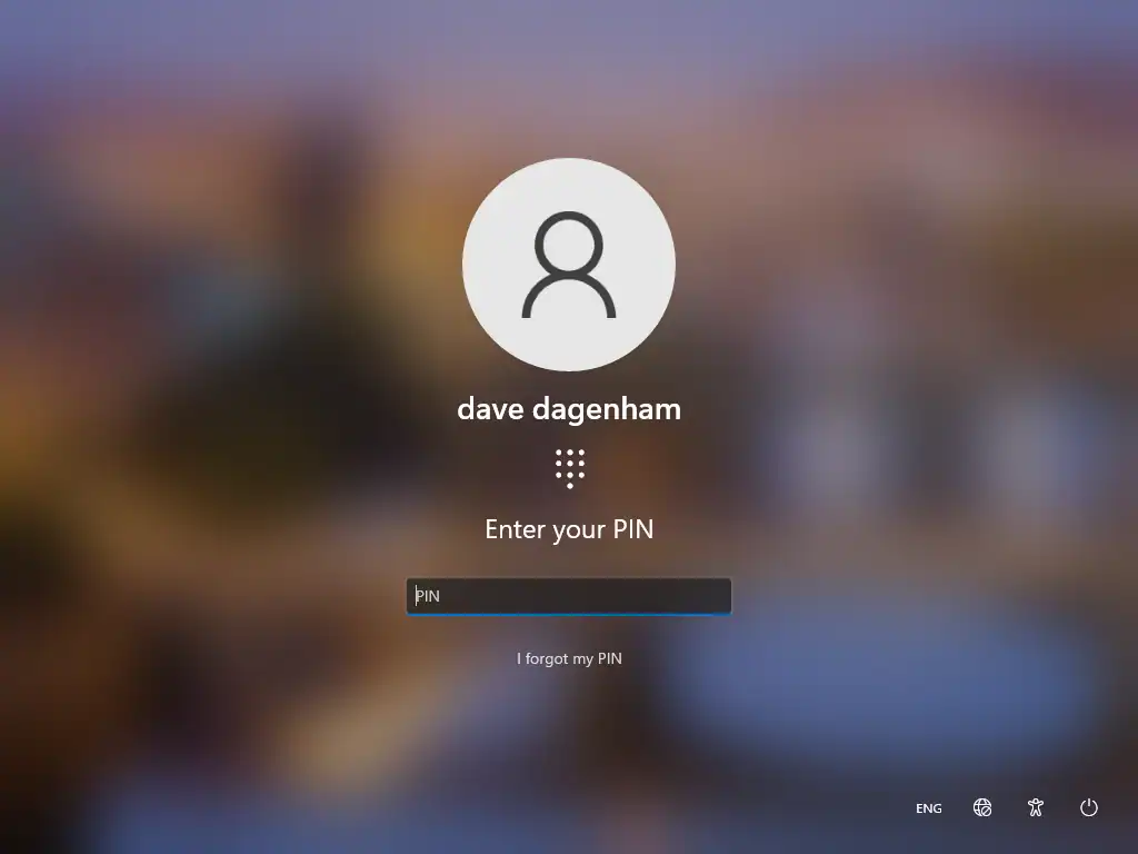 Enter the account PIN.