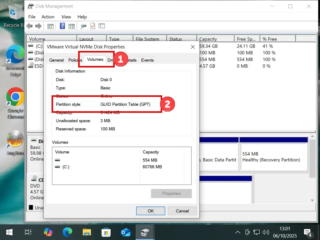 This disk is GPT.