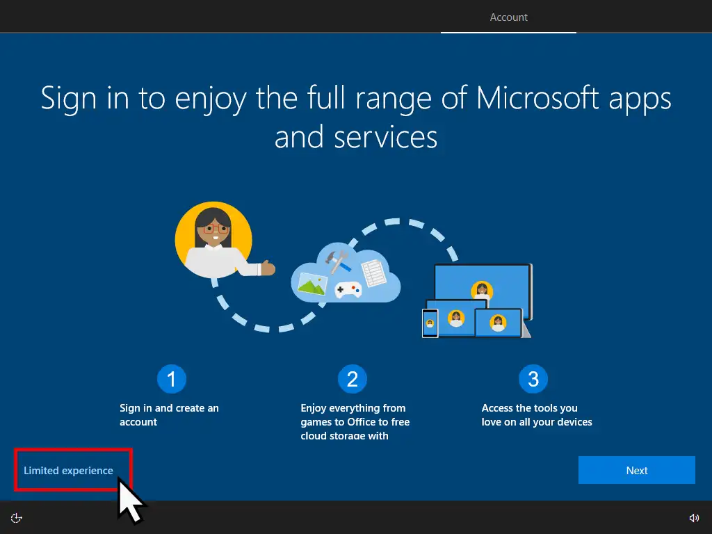 Limited experience-Windows 10 setup