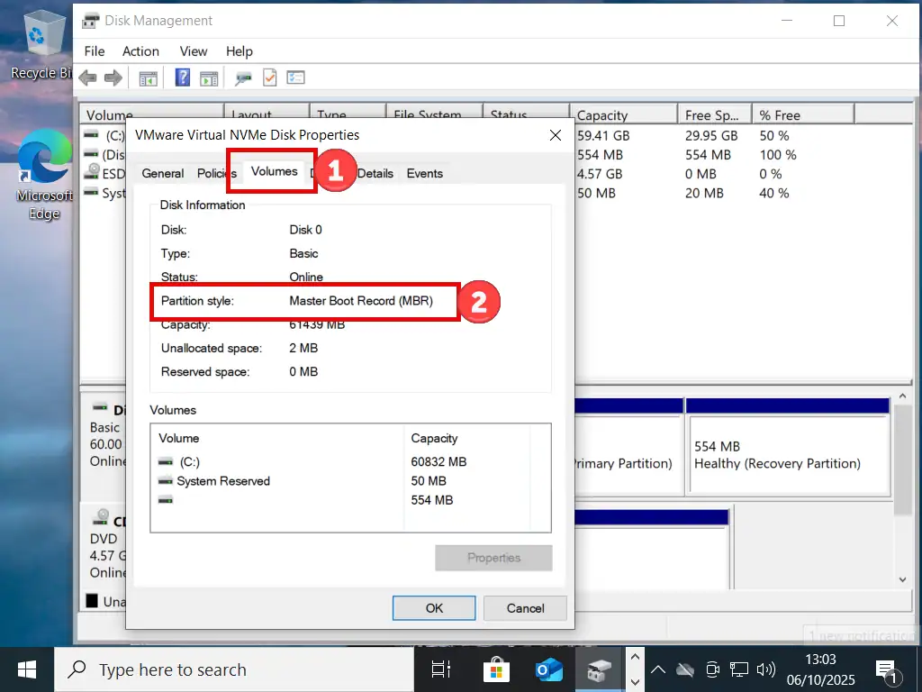 This disk is MBR.