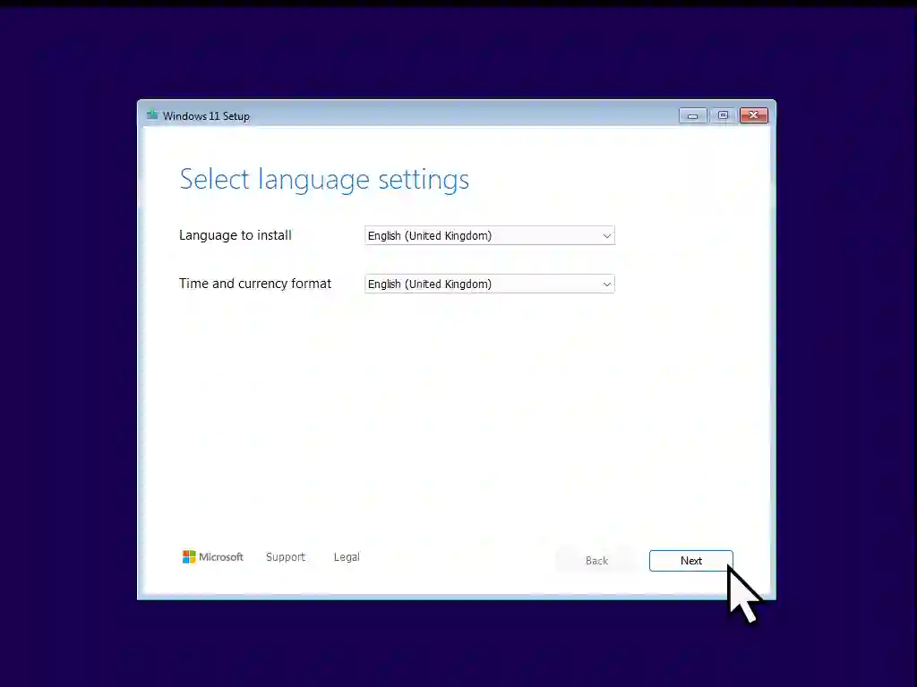 Language set to UK.