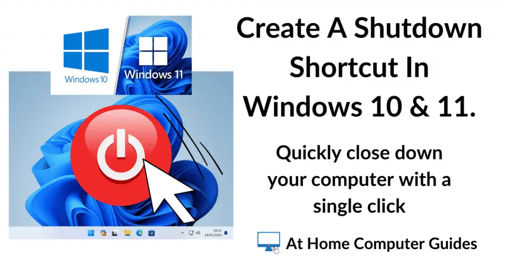 Create A Shutdown Shortcut in Windows 10 and 11