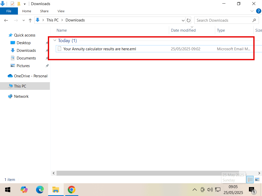 Email downloaded from Gmail.
