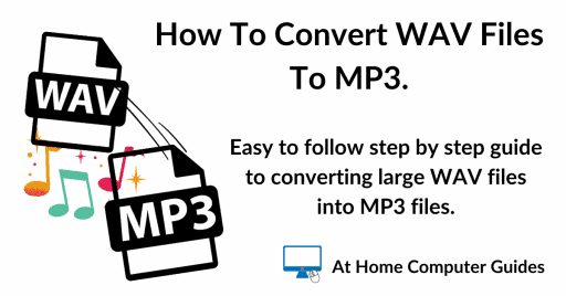 How to convert wav files to mp3 files.
