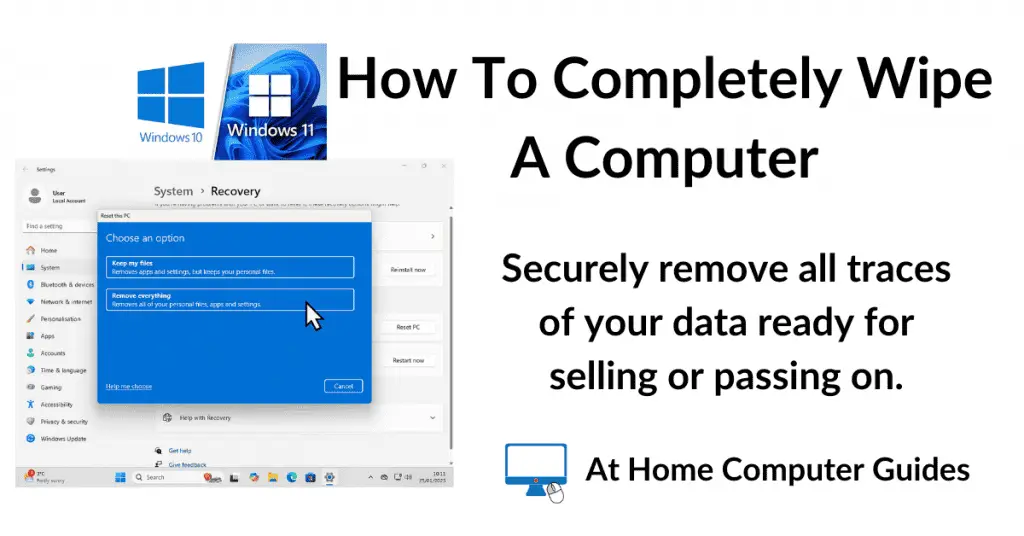 How To Completely Wipe A Computer