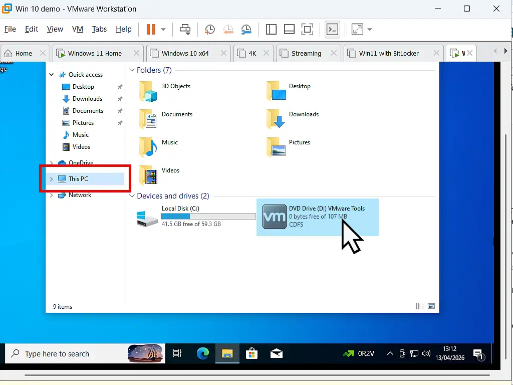 VMware tools mounted as virtual DVD VMware tools mounted as virtual DVD