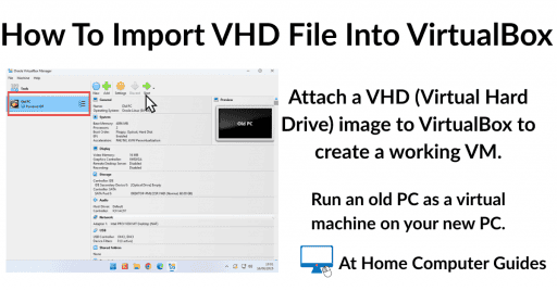 How To Import VHD File Into VirtualBox