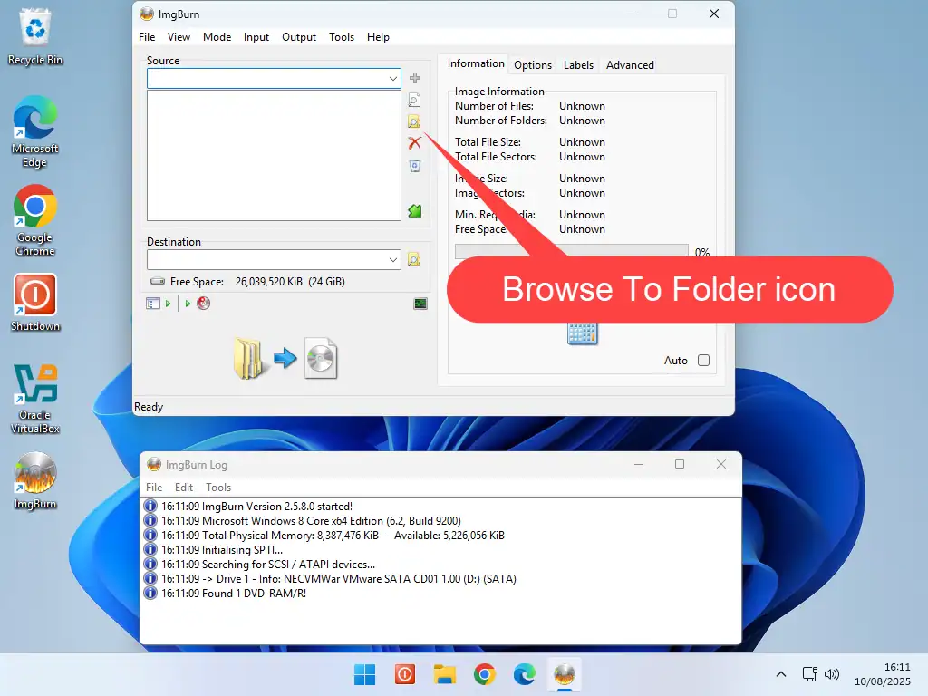 Browse button is indicated.