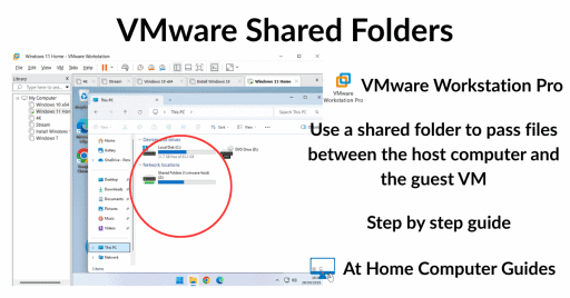 How to setup shared folders in VMware Workstation Pro.