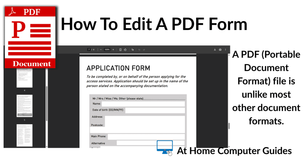 How To Edit A PDF Form