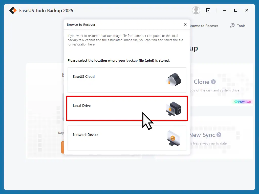 Local Disk is marked.