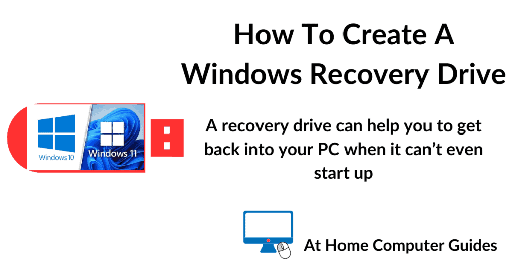 How to create a Windows recovery drive