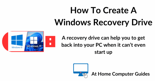 How to create a Windows recovery drive