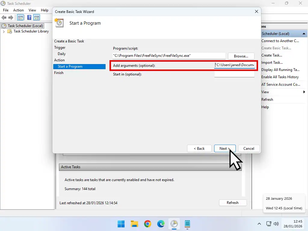 FreeFileSync Task Scheduler FreeFileSync Task Scheduler