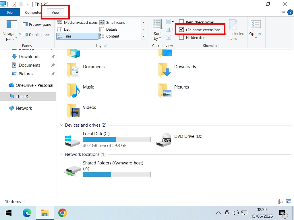 Show file name extensions in Windows 10 How to show file extensions in Windows 10.