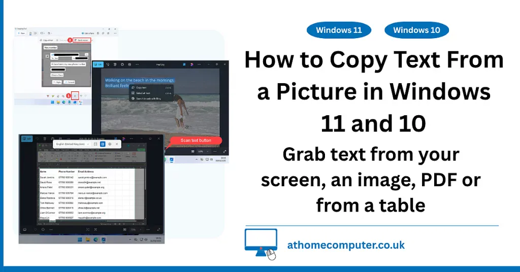 How to Copy Text From a Picture in Windows 11 and 10
