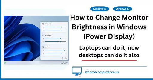 How to Change Monitor Brightness in Windows (Power Display)